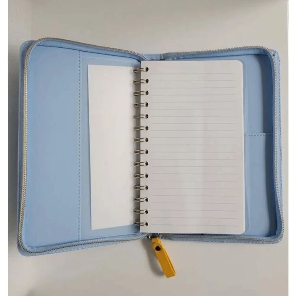 Padded Blue Zip Notes Journal - Picture 14 of 16